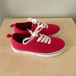 Kids Old Navy Red Canvas Sneakers 13y